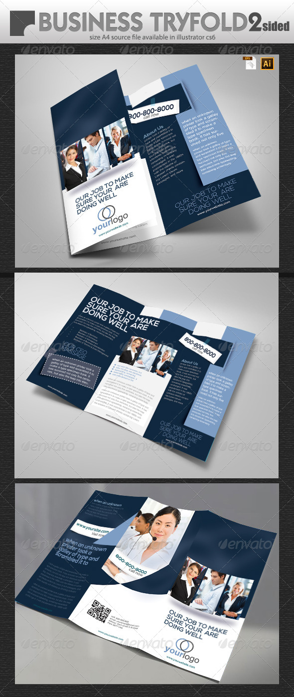 clean tri fold brochure download