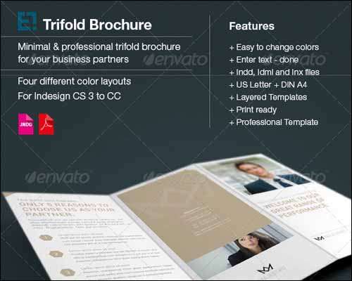clean tri fold brochure download